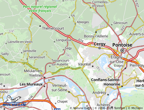 MICHELIN Saillancourt map - ViaMichelin