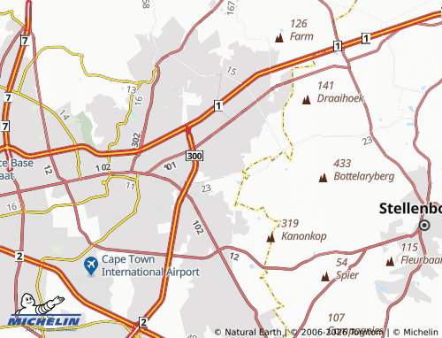 Mapa MICHELIN Kaapsig - ViaMichelin