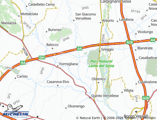 Mappa MICHELIN Villarboit - ViaMichelin