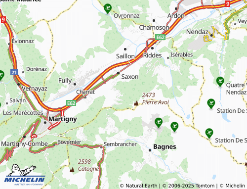 MICHELIN Prés des Champs map - ViaMichelin