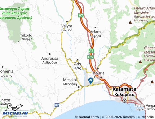 MICHELIN Aris map - ViaMichelin