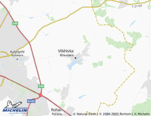 MICHELIN Vilkhivka map - ViaMichelin