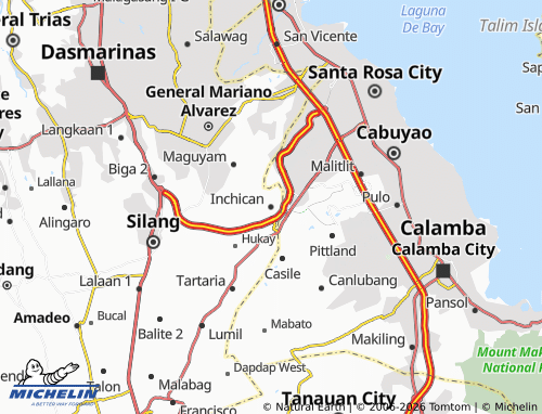 MICHELIN Inchican map - ViaMichelin