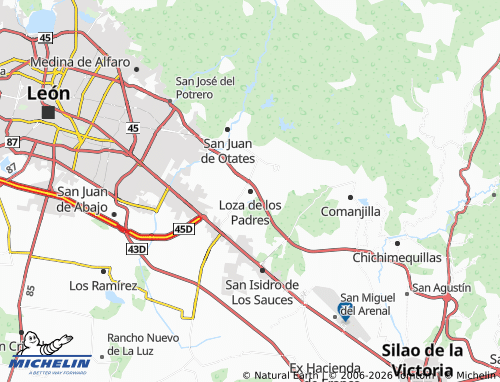 Mappa MICHELIN Loza de los Padres - ViaMichelin