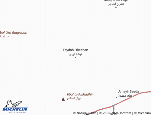 MICHELIN-Landkarte Faydah Dheeban - ViaMichelin