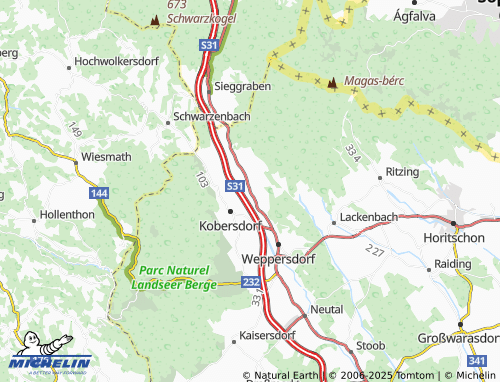 MICHELIN-Landkarte Tschurndorf - ViaMichelin