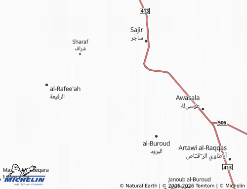 MICHELIN Raghlah map - ViaMichelin
