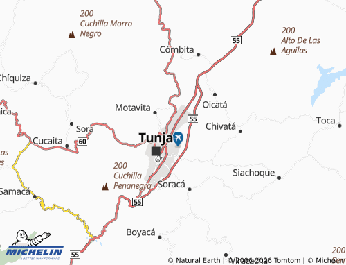 MICHELIN Iunzahua map - ViaMichelin