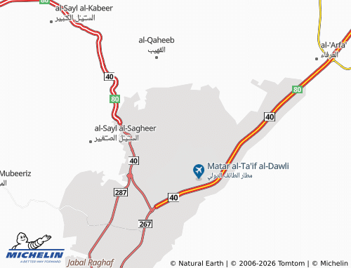 Carte MICHELIN Um al-'Atf - ViaMichelin