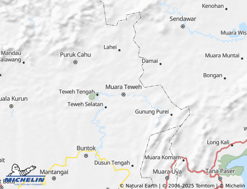 MICHELIN Barito Utara map - ViaMichelin