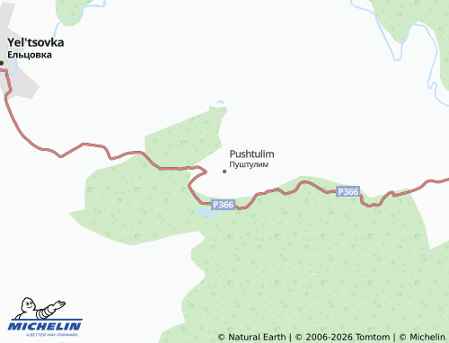MICHELIN-Landkarte Pushtulim - ViaMichelin