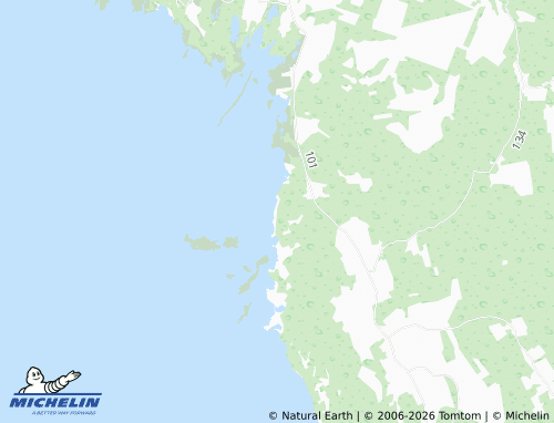 MICHELIN Mereäärse map - ViaMichelin