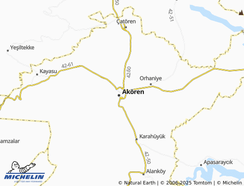 MICHELIN-Landkarte Tülce - ViaMichelin