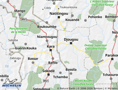 Carte MICHELIN Ouaké - ViaMichelin