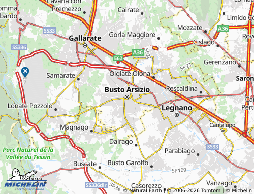 Carte MICHELIN Busto Arsizio - ViaMichelin