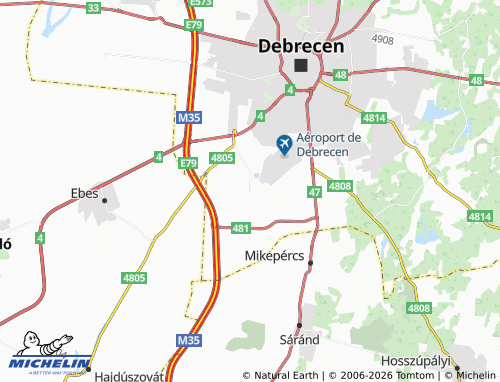 Mapa MICHELIN Szepes - ViaMichelin