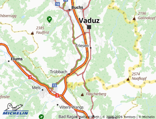 Carte MICHELIN Weite - ViaMichelin