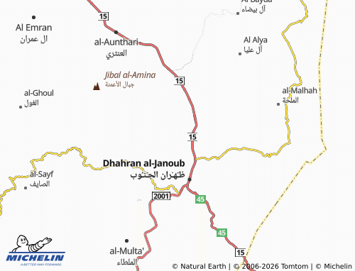 MICHELIN-Landkarte al-Malik Abd al-'Azeez - ViaMichelin