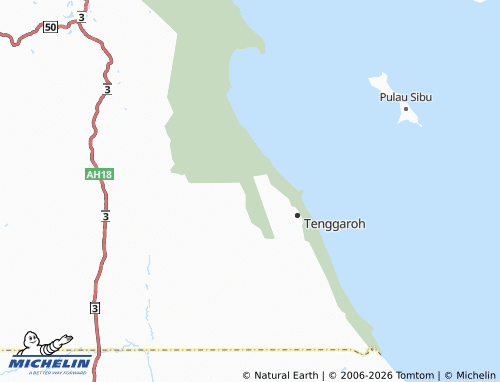 Mappa MICHELIN Felda Tenggaroh Timur 1 Dan 2 - ViaMichelin
