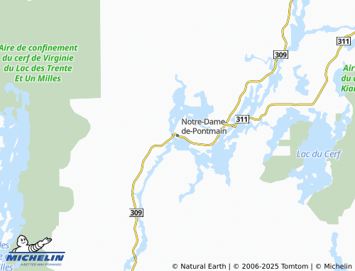MICHELIN Notre-Dame-de-Pontmain map - ViaMichelin