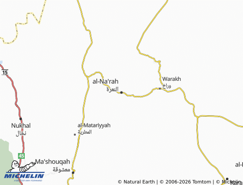 MICHELIN-Landkarte al-Na'rah - ViaMichelin
