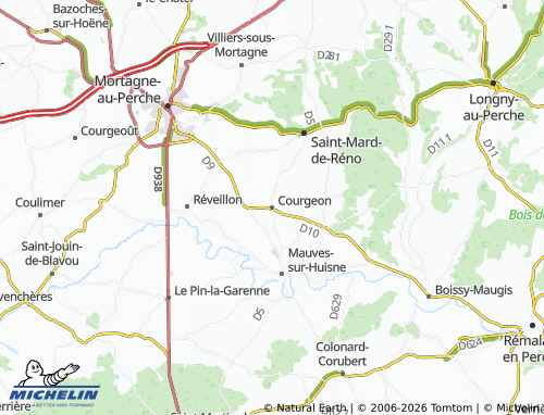 Mappa MICHELIN Courgeon - ViaMichelin