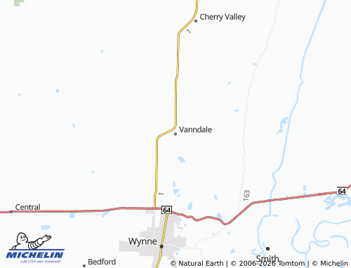Mappa MICHELIN Vanndale - ViaMichelin