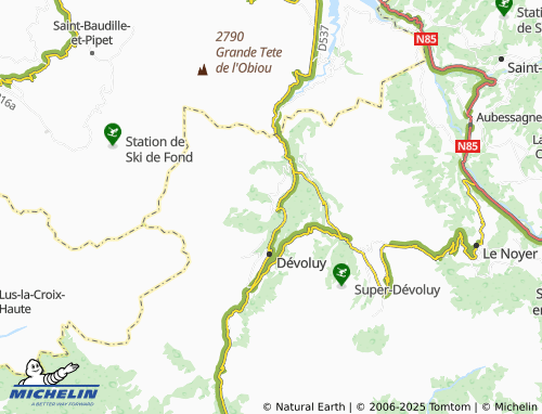 MICHELIN-Landkarte Grand Villard - ViaMichelin