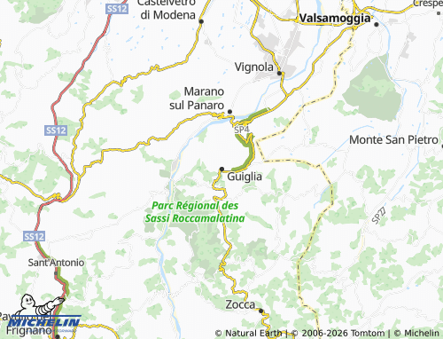 MICHELIN Guiglia map - ViaMichelin