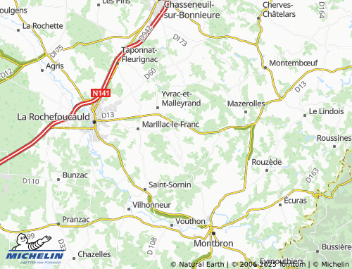 Mapa MICHELIN Malleyrand - ViaMichelin