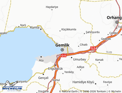 Mapa MICHELIN Orhaniye - ViaMichelin
