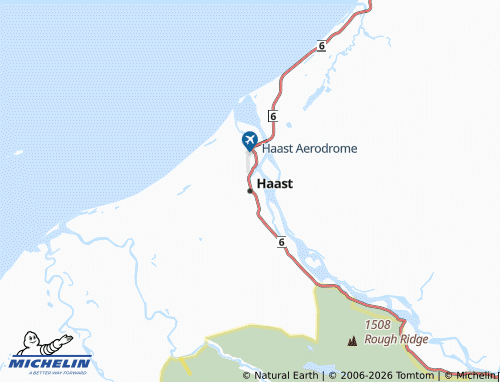Mapa MICHELIN Haast - ViaMichelin