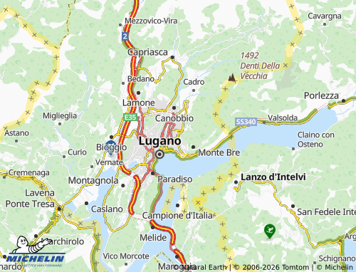 Mappa MICHELIN Viganello - ViaMichelin