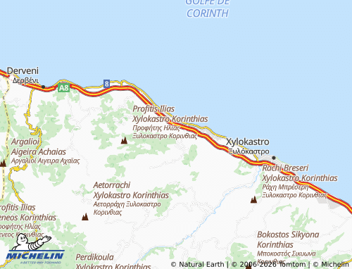 MICHELIN Ano Loutro map - ViaMichelin