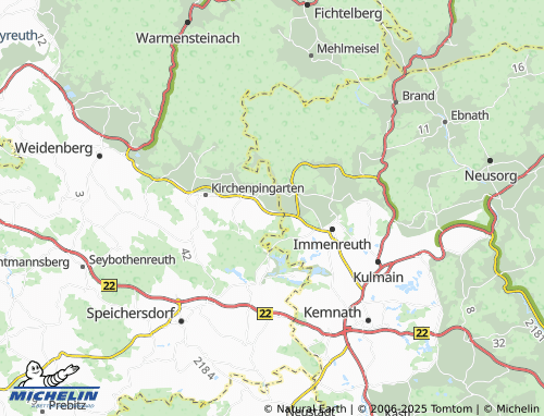 MICHELIN-Landkarte Fuchsendorf - ViaMichelin