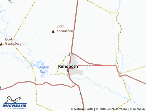 Mapa MICHELIN Rehoboth Extension 1 - ViaMichelin