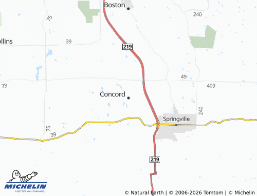 Mappa MICHELIN Concord - ViaMichelin