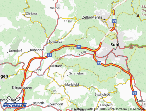 MICHELIN Dietzhausen map - ViaMichelin