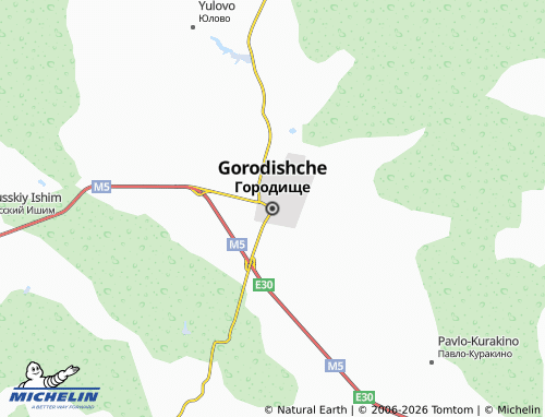 MICHELIN-Landkarte Gorodishche - ViaMichelin