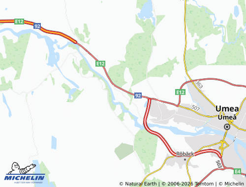 MICHELIN Kåddis map - ViaMichelin