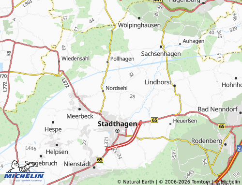 MICHELIN Lauenhagen map - ViaMichelin