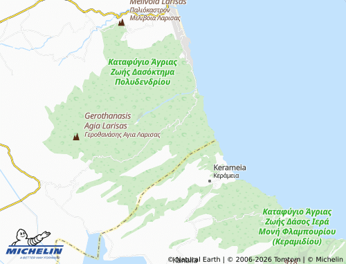 MICHELIN Sklithro map - ViaMichelin