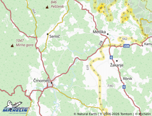 Mappa MICHELIN Gradac - ViaMichelin