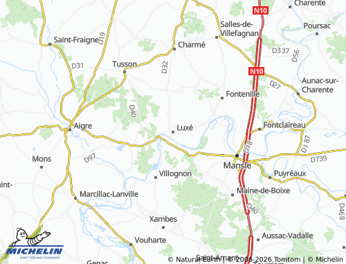 Mapa MICHELIN Luxé - ViaMichelin