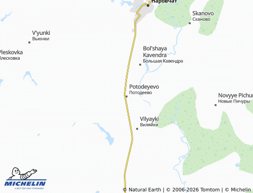 MICHELIN-Landkarte Potodeyevo - ViaMichelin