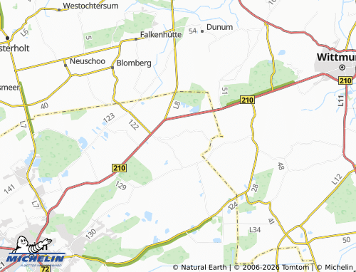 MICHELIN Middels-Osterloog map - ViaMichelin