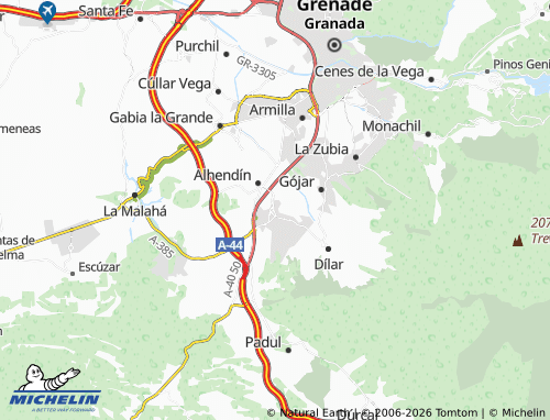 MICHELIN-Landkarte Otura - ViaMichelin