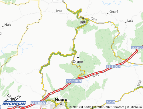 MICHELIN Su Pradu map - ViaMichelin