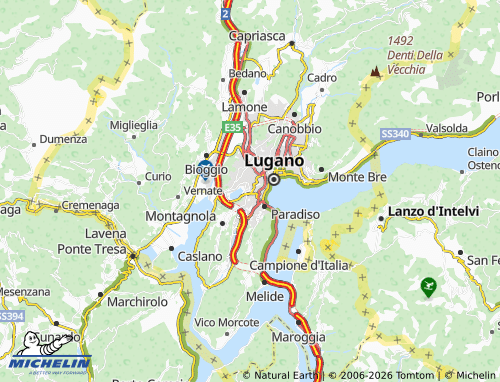 MICHELIN-Landkarte Sorengo - ViaMichelin