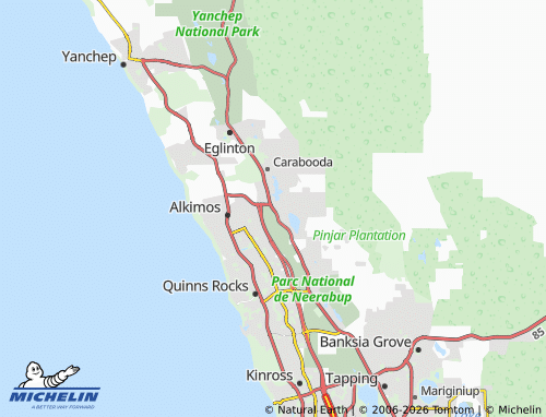 MICHELIN Nowergup map - ViaMichelin